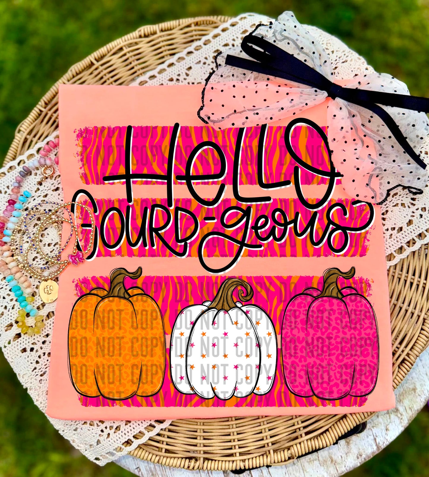 Hello Gourd Geous - Pink -  Digital Download 300DPI PNG FILE