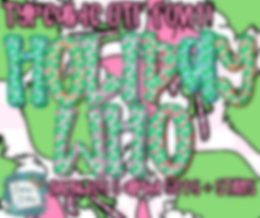 Holiday Who - TYPEABLE OTF FONT + PNGS - Digital download