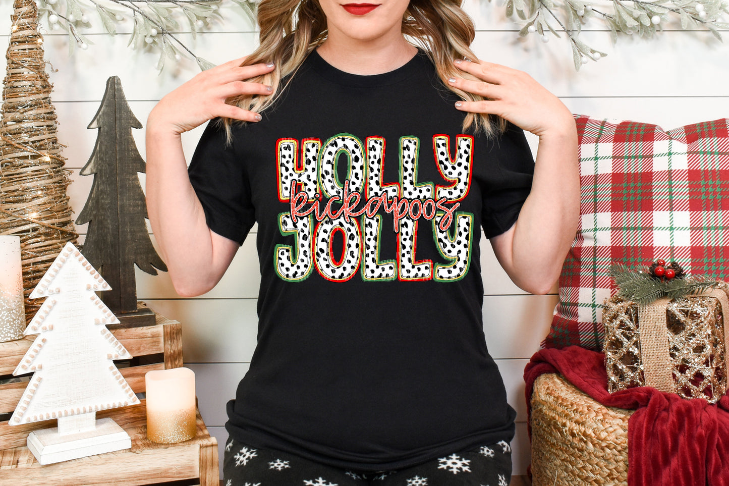 Holly Jolly Mascots Dropdown With Custom Digital Download 300 DPI PNG