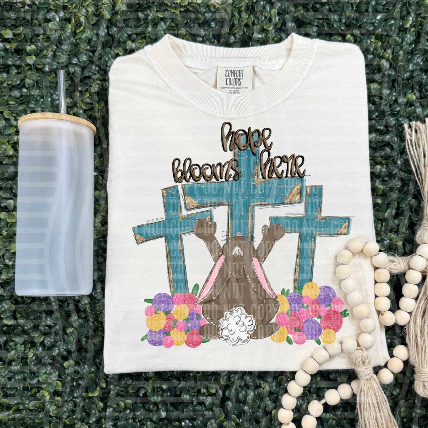 Hope Blooms Here - Digital Download 300DPI PNG FILE