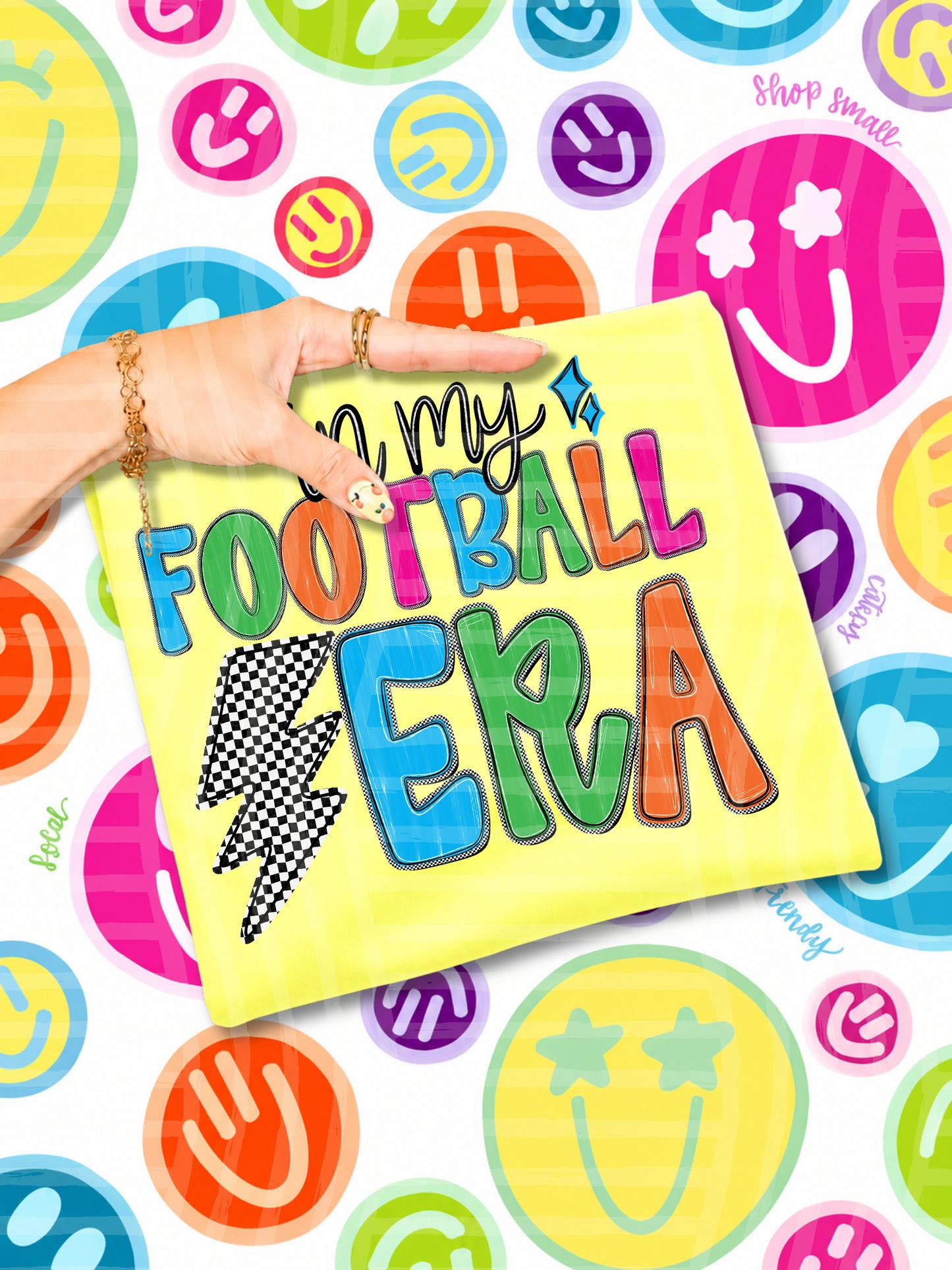 Colorful Football & Cheer - SELECT DESIGN Dropdown Digital Download 300DPI PNG FILE