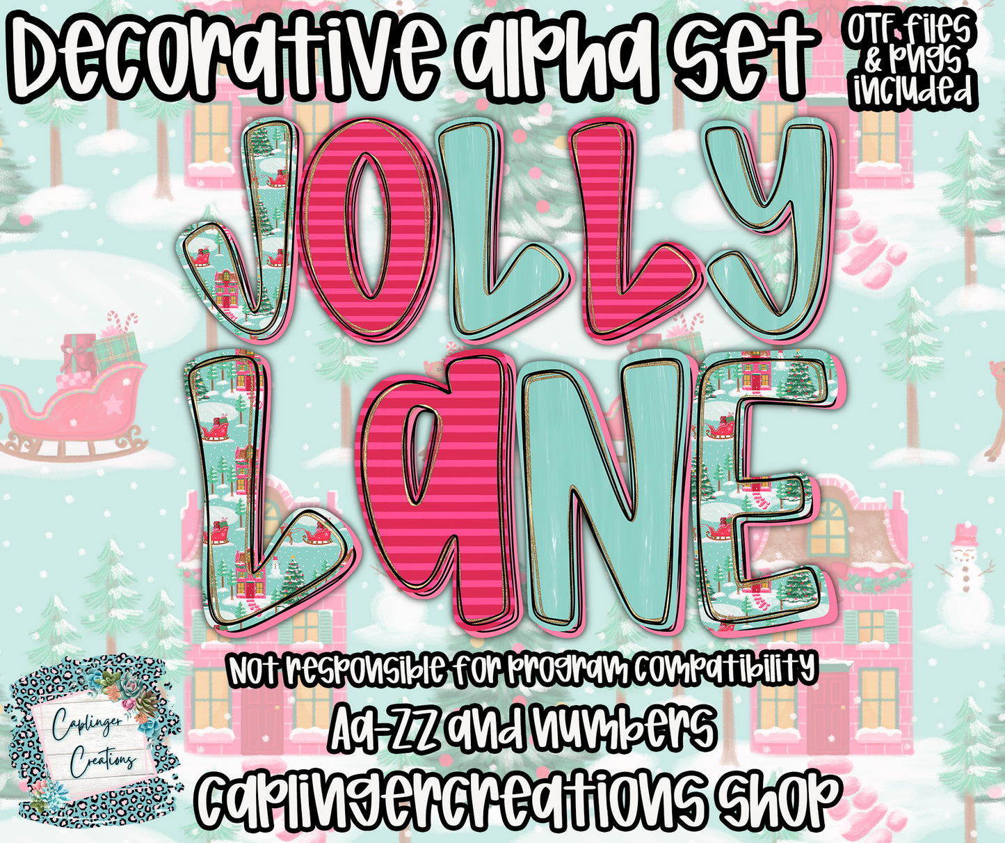 Christmas Alpha Collab- Digital download 300DPI PNG FILE