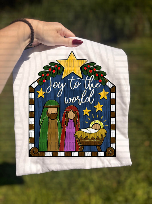 Hand Drawn Nativity scene- Digital download 300DPI PNG FILE