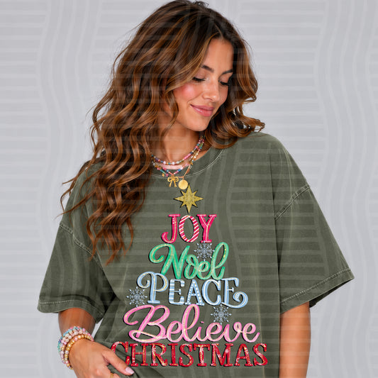Joy Noel Tree - 300 DPI digital download