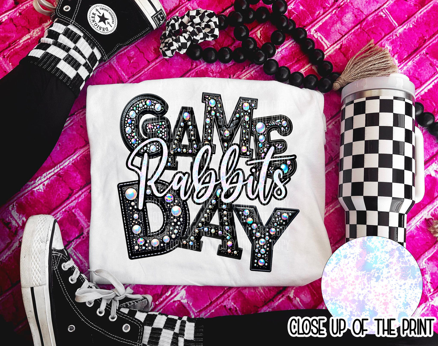 PICK A TEAM OR CUSTOM - Game Day Leather - Digital download 300DPI PNG FILE