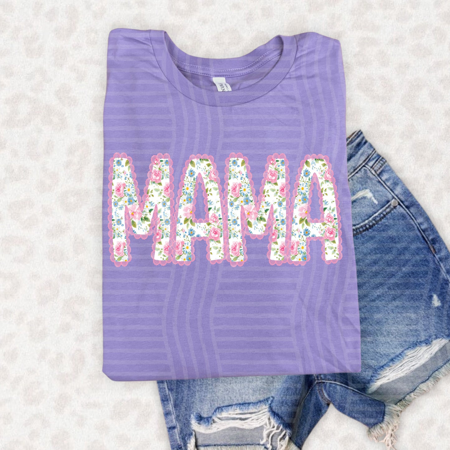 Pretty in Pink Floral Lace Mama & Mini  -  300DPI PNG FILE