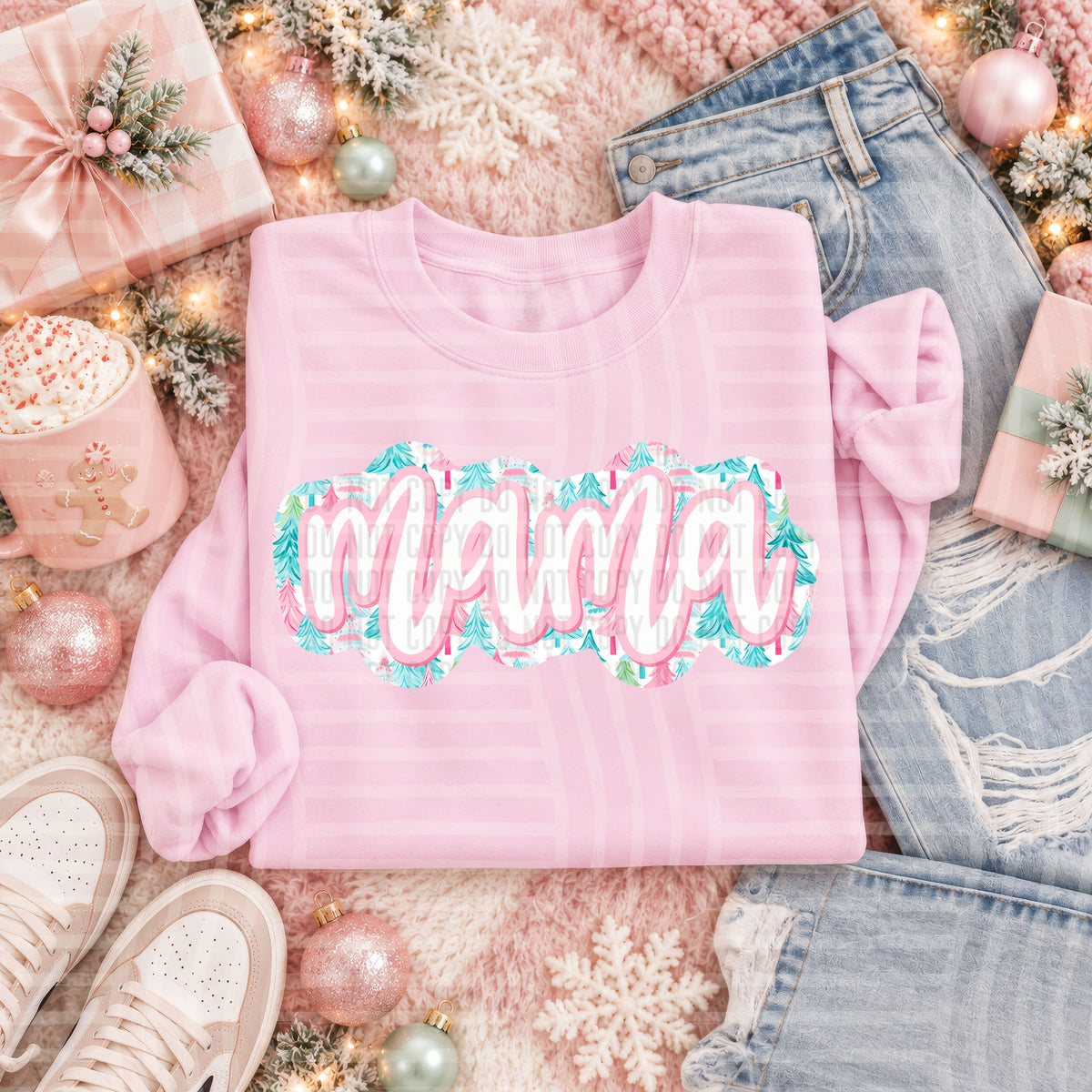 Preppy Trees - CUSTOM + DROPDOWN - 300 DPI Digital Download