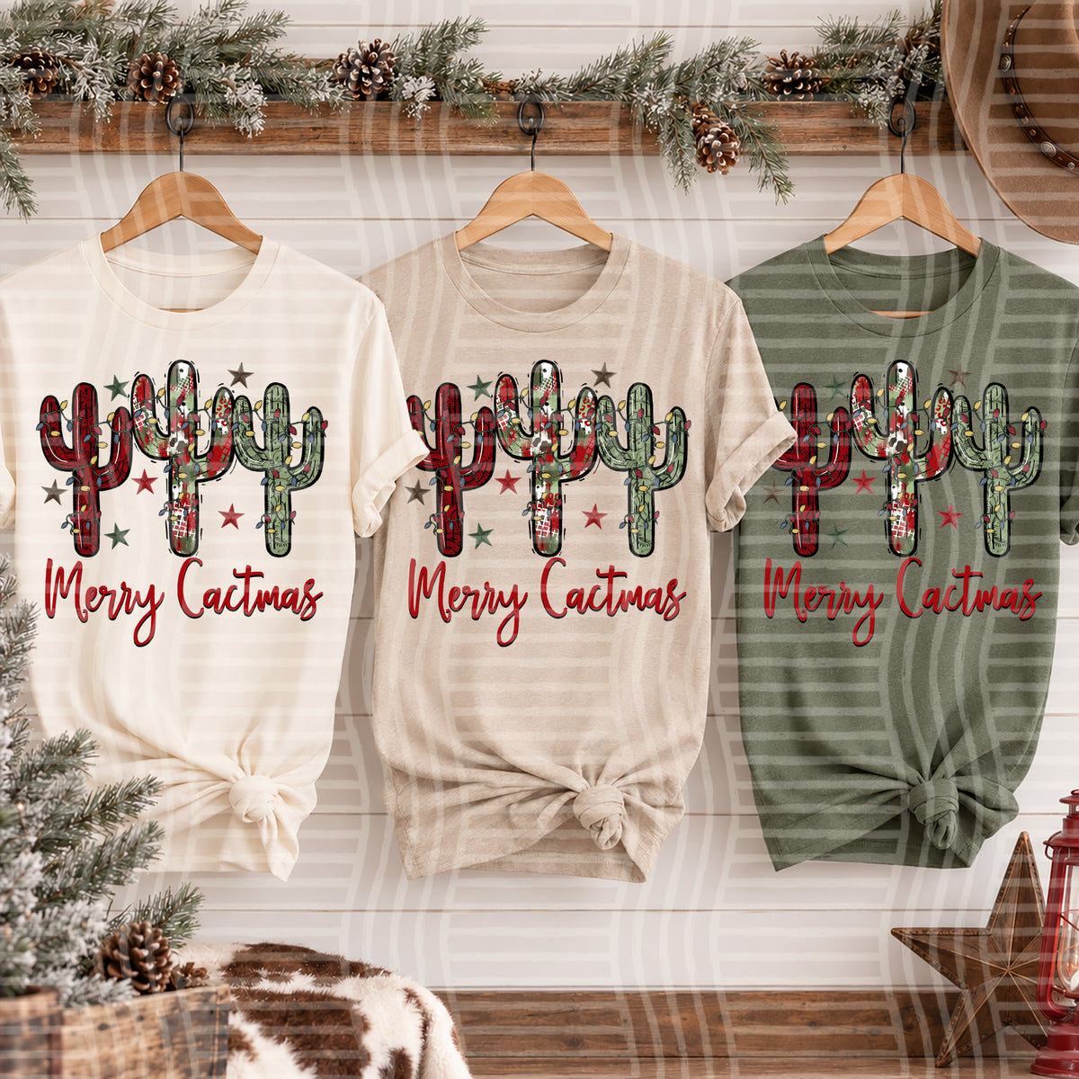 Cowboy Christmas (Choose Design) - 300 DPI digital download