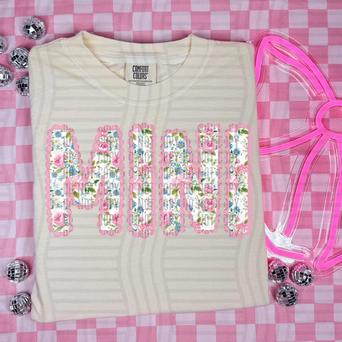 Pretty in Pink Floral Lace Mama & Mini  -  300DPI PNG FILE