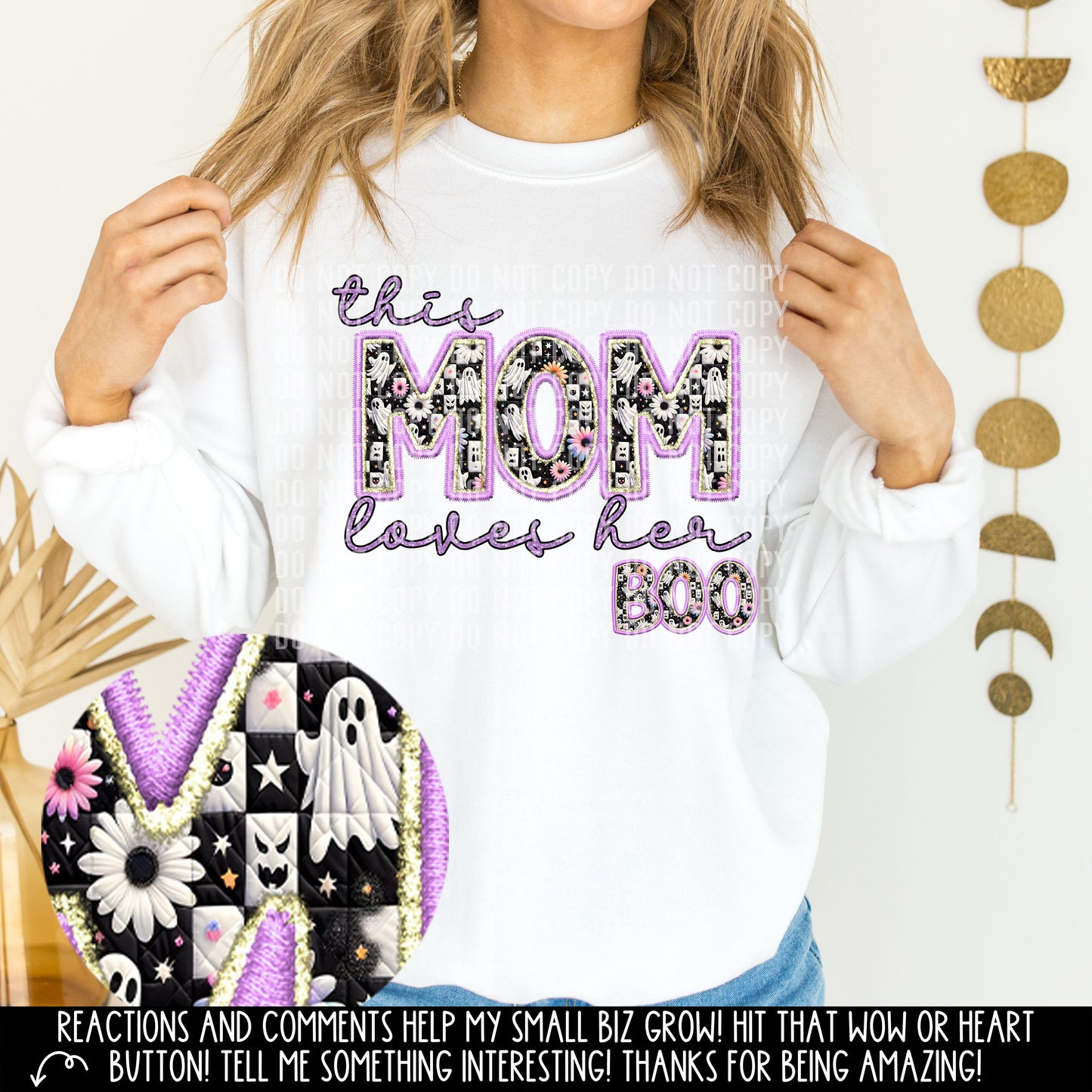 PICK A NAME or CUSTOM - This <> loves her BOO - Digital download 300DPI PNG FILE