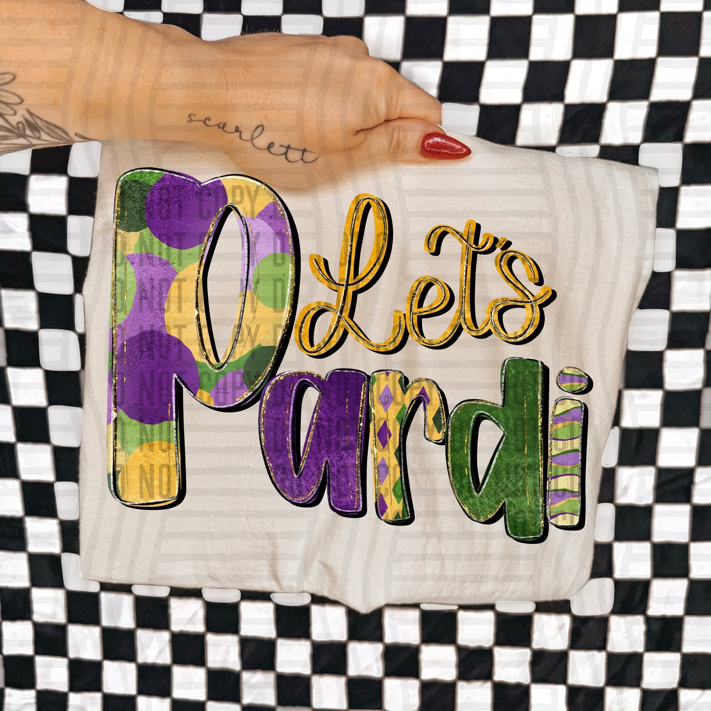 Let's Pardi - 2 Designs -  300DPI PNG FILE