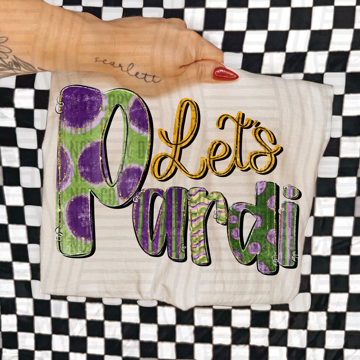 Let's Pardi - 2 Designs -  300DPI PNG FILE