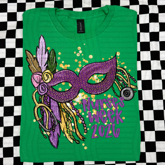 Nurses Week -Mardi Gras -  Digital Download 300DPI PNG FILE