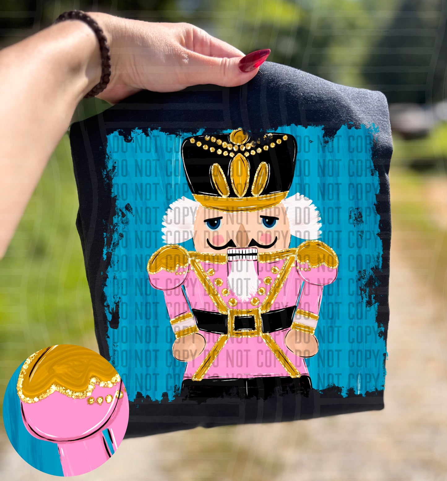 Pink Nutcracker - Hand drawn and painted - 300DPI PNG FILE