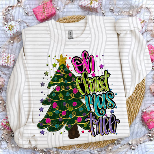 Oh Christmas Tree - Hand Drawn  300DPI PNG FILE