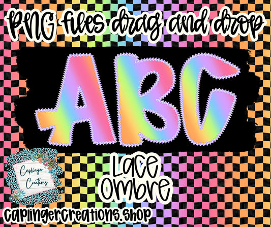 LACE OMBRE - PNGS only - Digital download