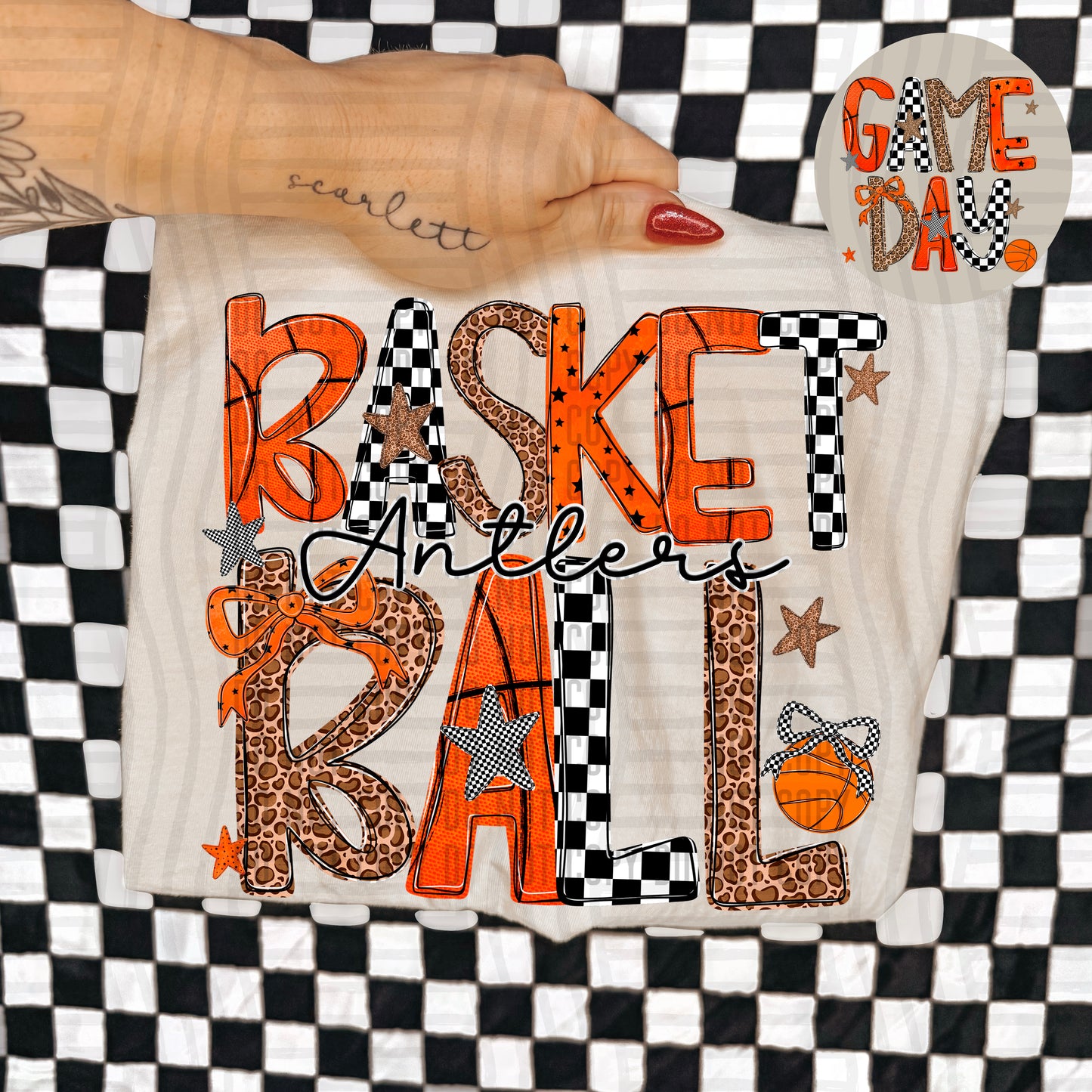 Basketball Mascots +optional POCKET Custom + Dropdown  - 300 dpi Digital Download