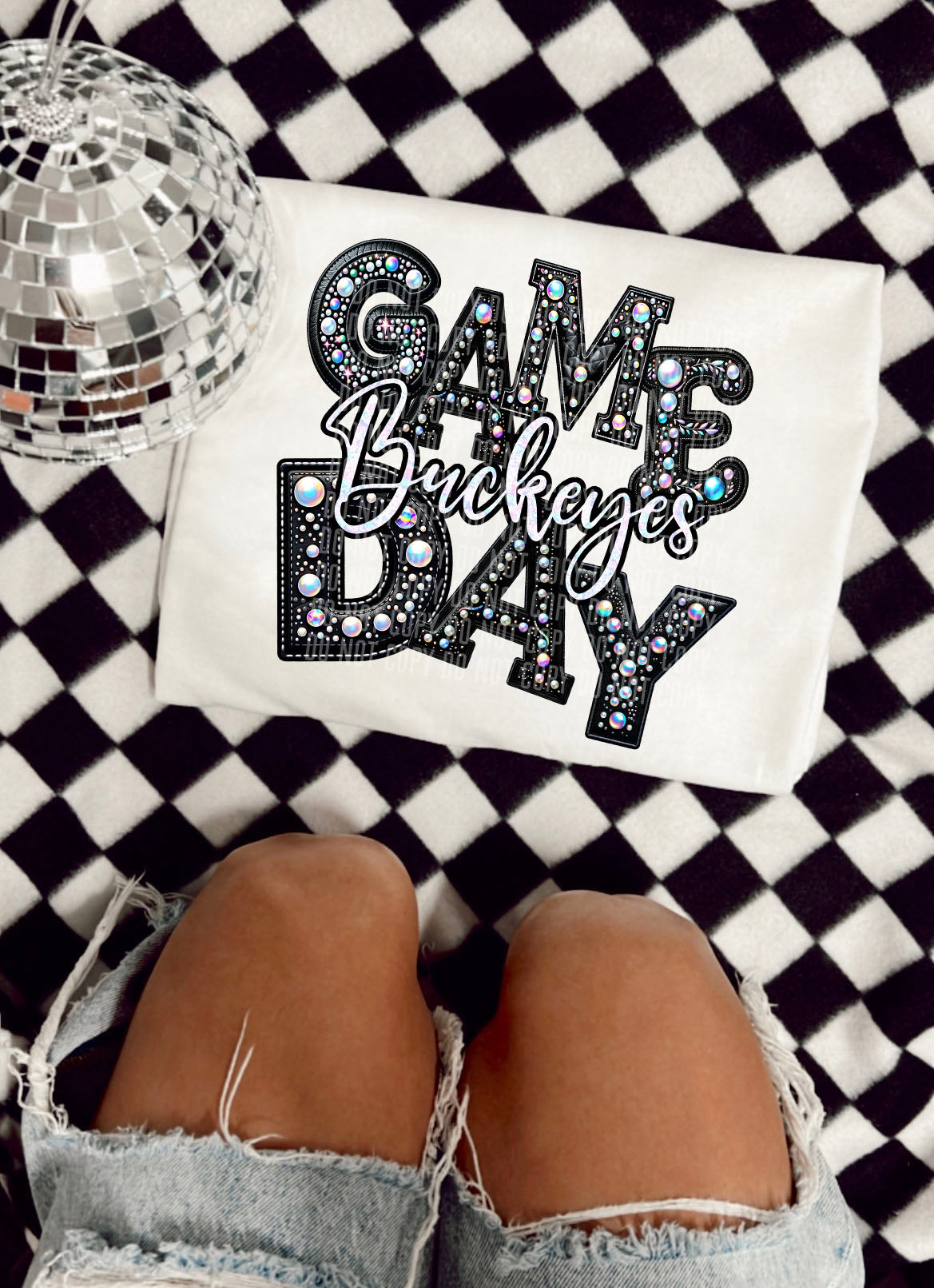 PICK A TEAM OR CUSTOM - Game Day Leather - Digital download 300DPI PNG FILE