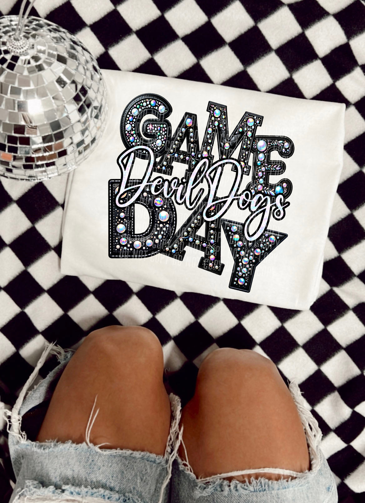 PICK A TEAM OR CUSTOM - Game Day Leather - Digital download 300DPI PNG FILE