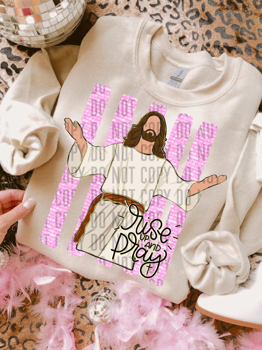 Rise up and Pray -  Digital Download 300DPI PNG FILE