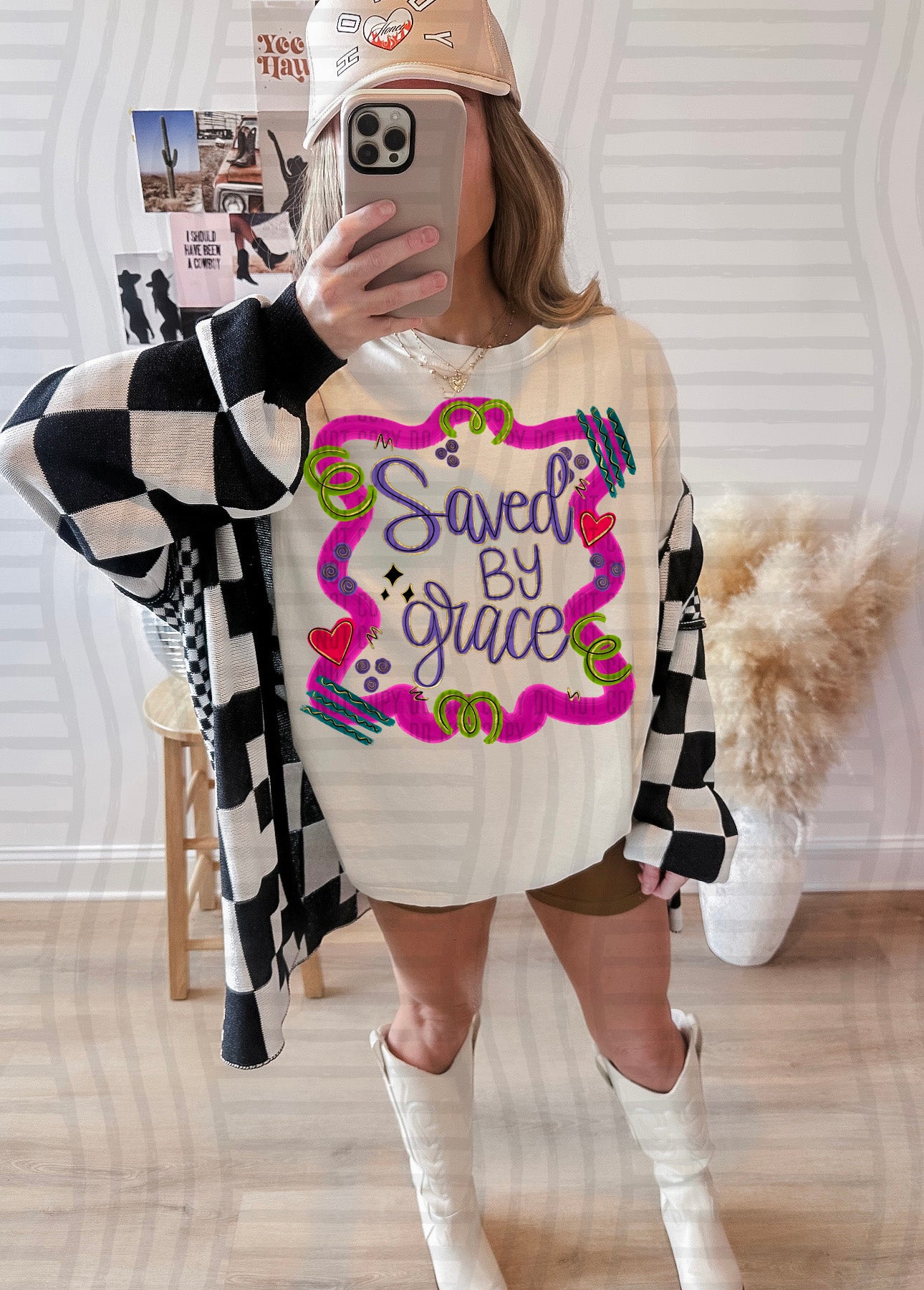 Saved by Grace - Digital Download 300DPI PNG FILE