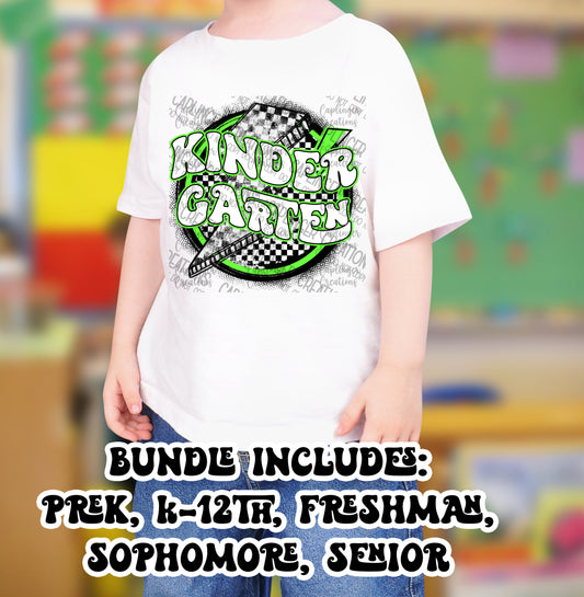 GREEN GRADES BUNDLE - Digital download 300DPI PNG FILE