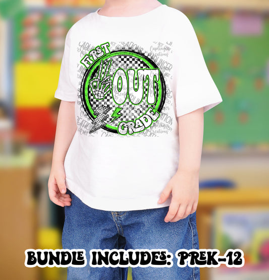 GREEN PEACE OUT BUNDLE - Digital download 300DPI PNG FILE