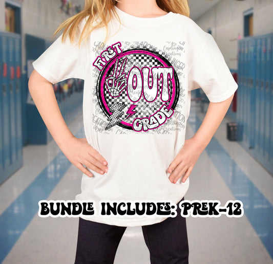 PINK PEACE OUT BUNDLE - Digital download 300DPI PNG FILE