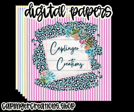 Digital Paper NEON seersucker <3 - Digital download 300DPI PNG FILE