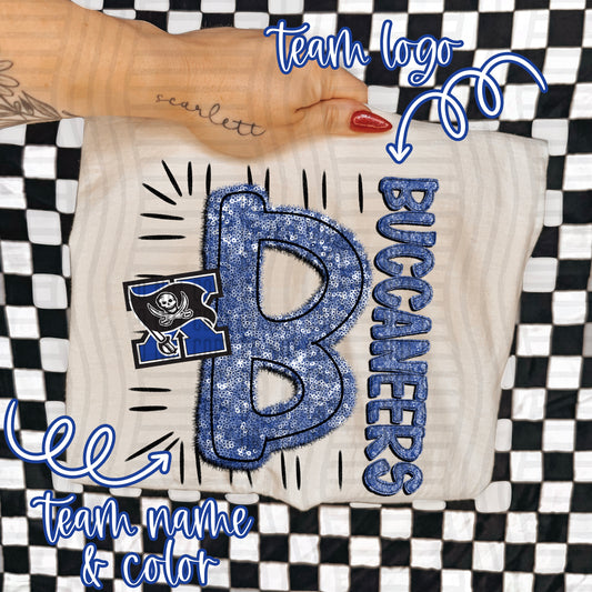 CUSTOM - Initial Sequin - Digital download 300DPI PNG FILE