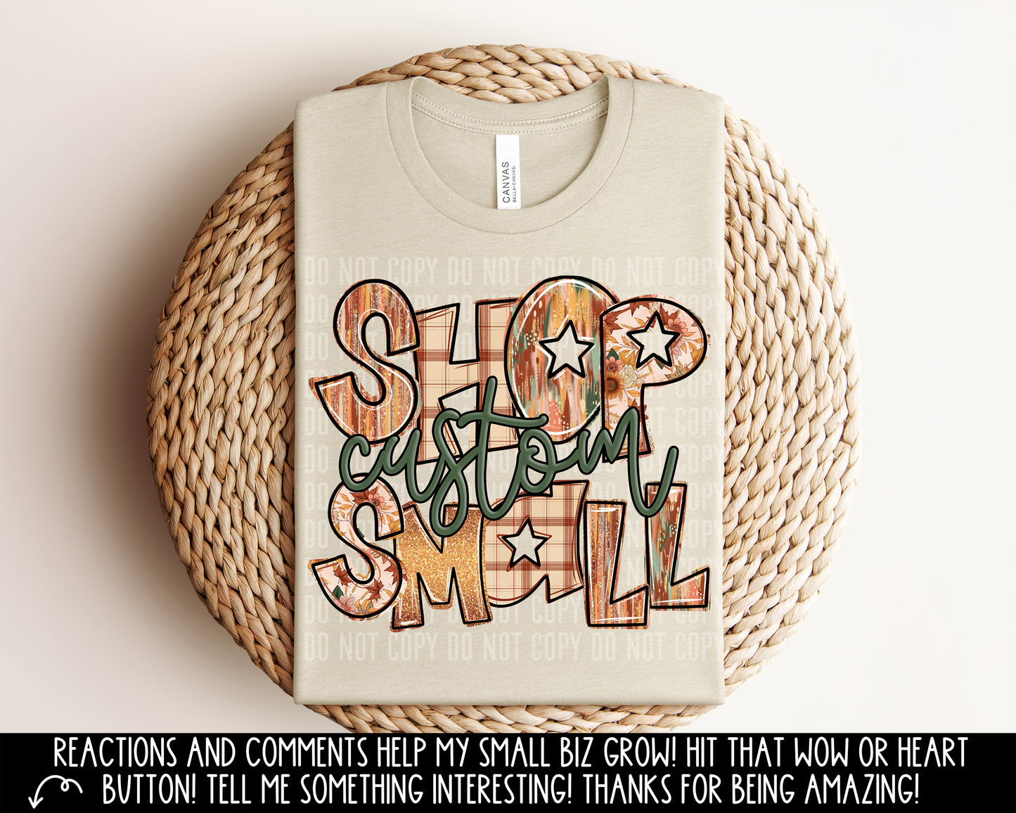 CUSTOM - Shop Small (Fall)- Digital download 300DPI PNG FILE