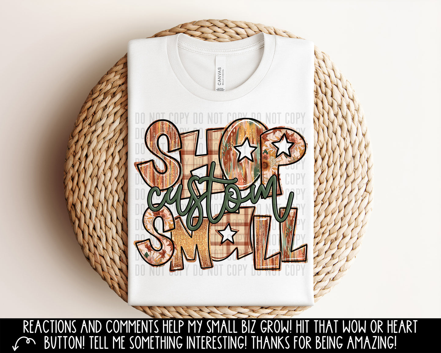 CUSTOM - Shop Small (Fall)- Digital download 300DPI PNG FILE