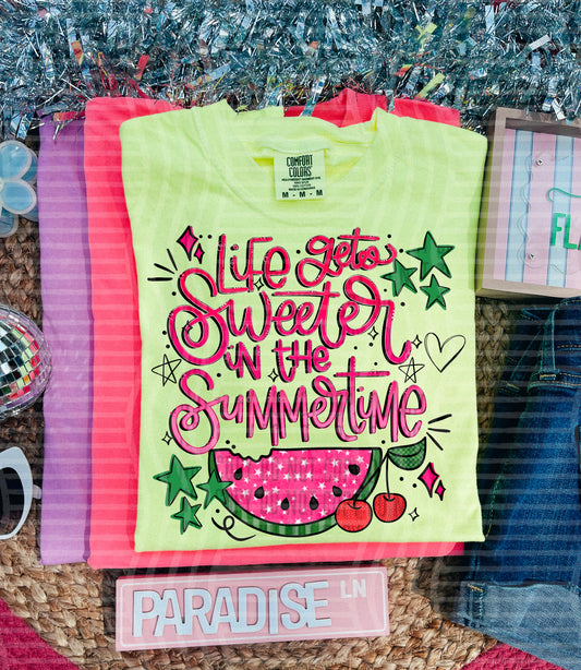 Life get's sweeter in the summertime -  Digital Download 300DPI PNG FILE