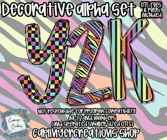Y2k -  OTF & Drag and Drop PNGS- commercial use included - Digital download